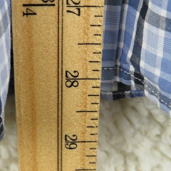 Banana Republic* Men's Long Sleeve Button Down Curved‎ Hem Pocket Shirt~ Medium - Picture 10 of 12